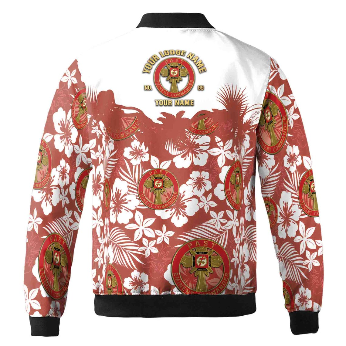 Custom York Rite Past Eminent Commander Masonry Bomber Jacket (S-5XL)