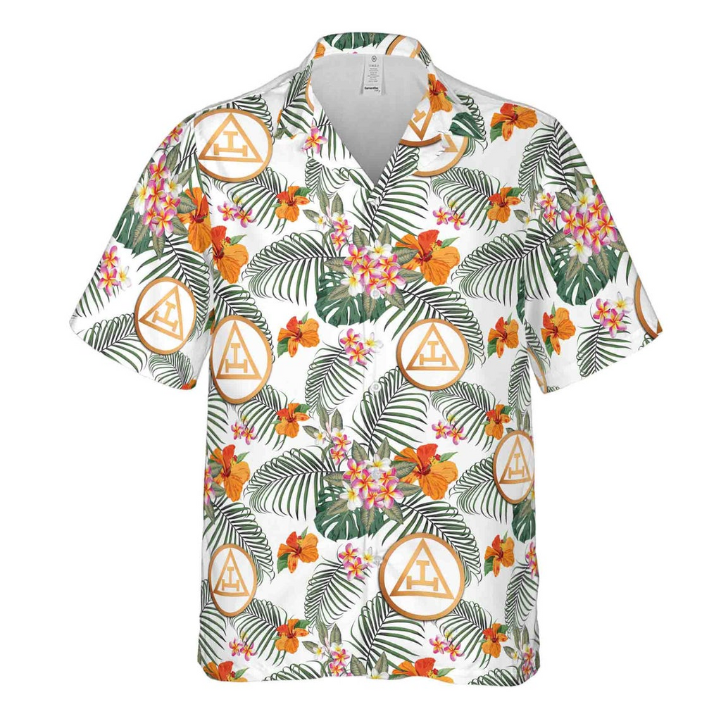 Customized Royal Arch Masonry Palm Leaf Hawaiian Shirts (S-5XL)