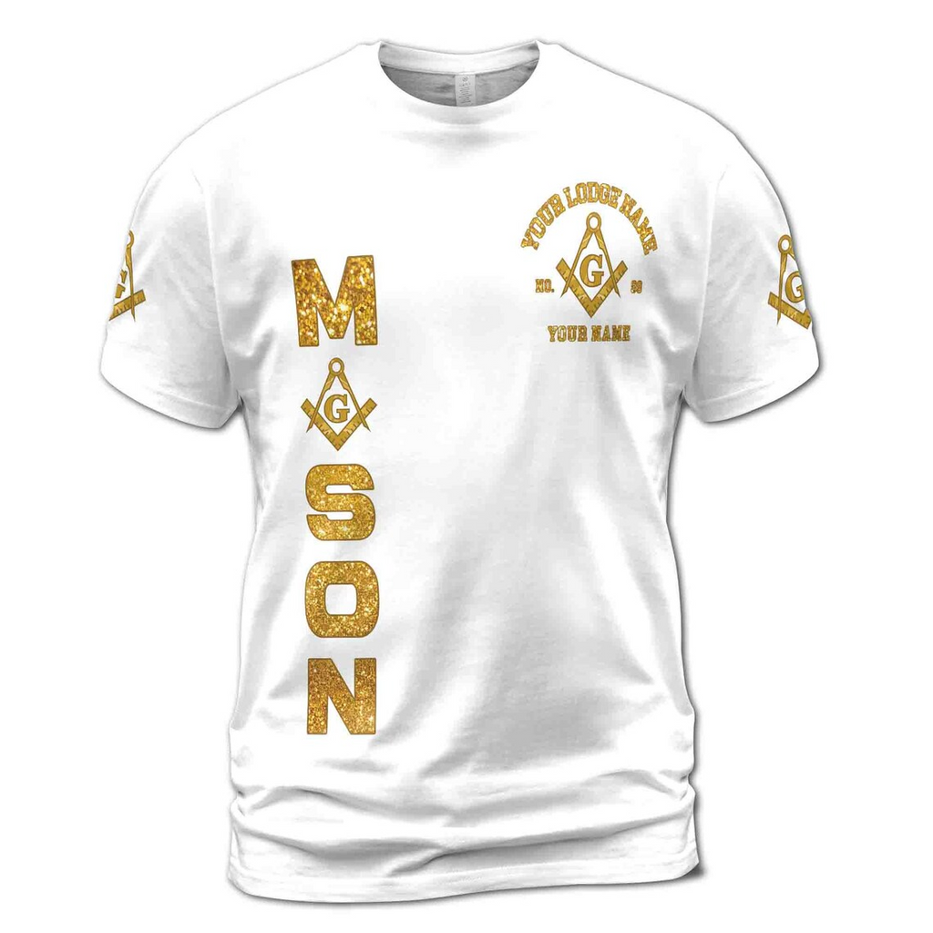 Personalized Freemason Prince Hall Custom Men's 3D T-shirt S-5XL