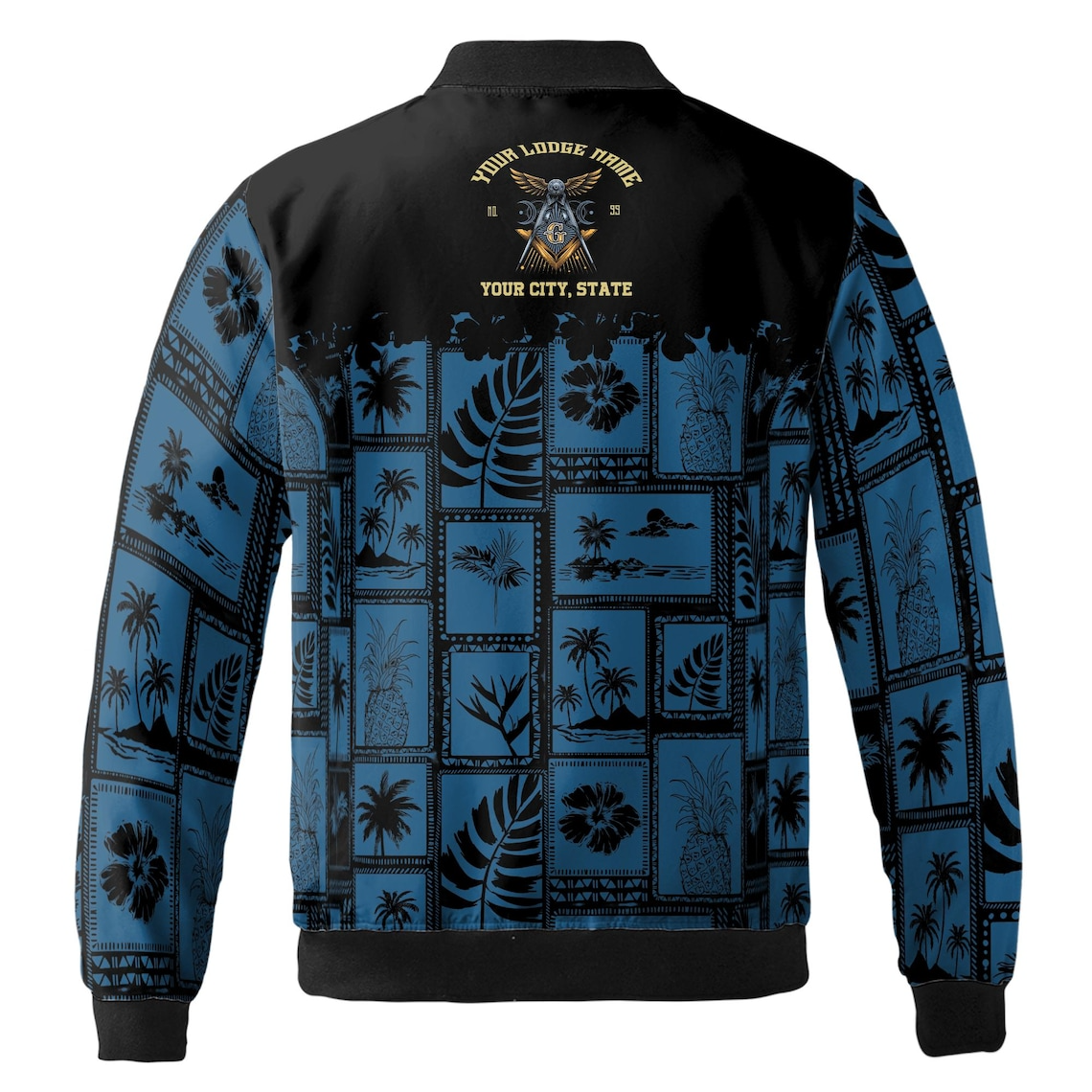 Customized Freemasonry Masonic Vintage Picture Bomber Jacket (S-5XL)