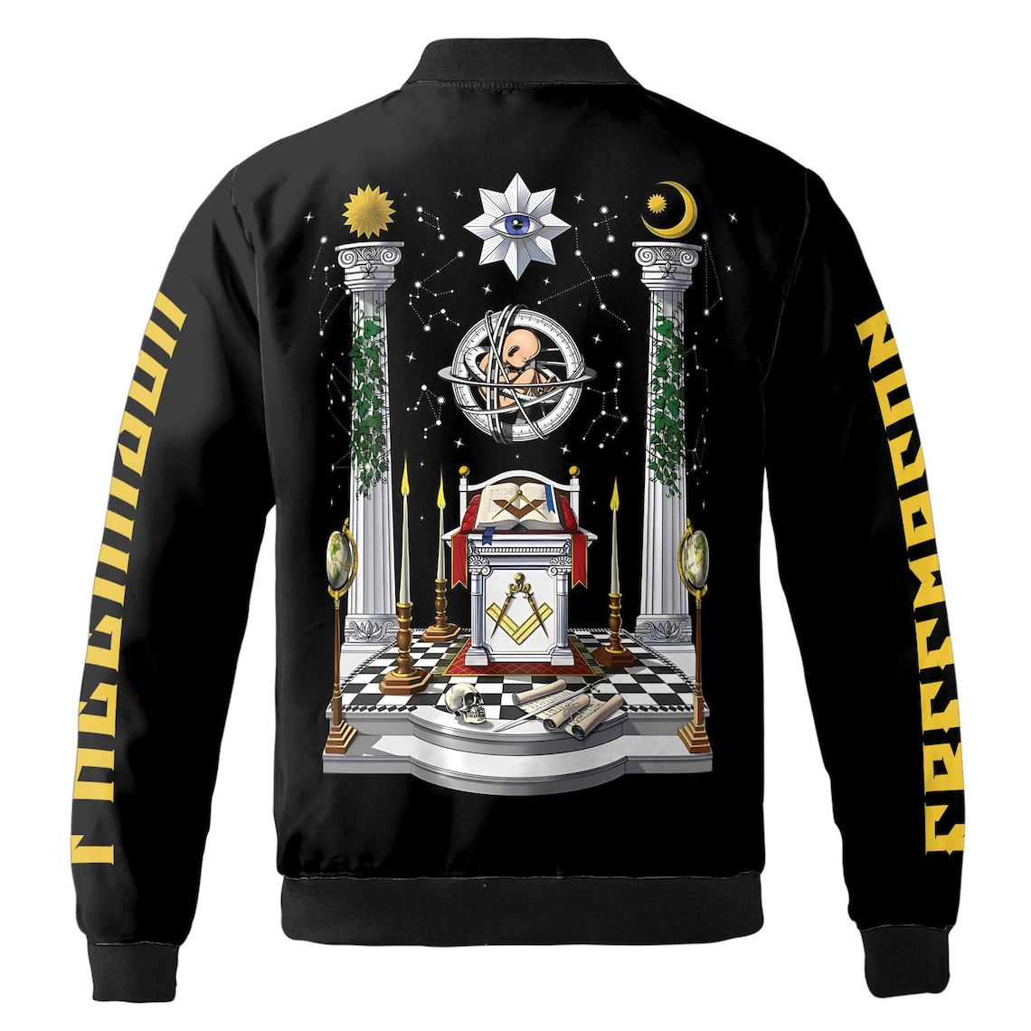 Personalized Masonic Lodge Altar Proud To Be A Mason Bomber Jacket (S-5XL)