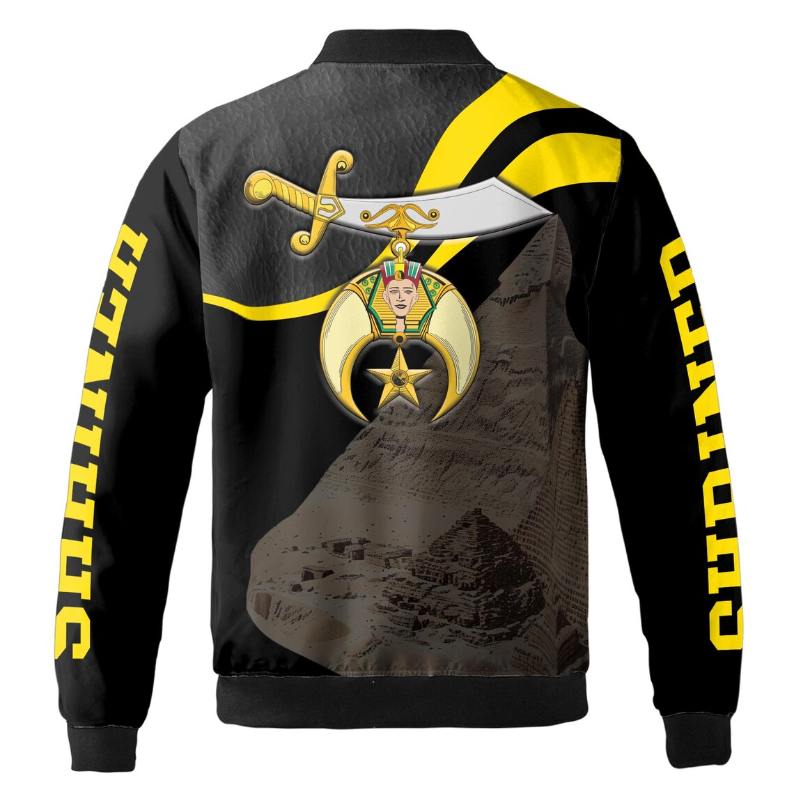 Personalized Noble Shriner Ancient Pyramid Bomber Jacker (S-5XL)