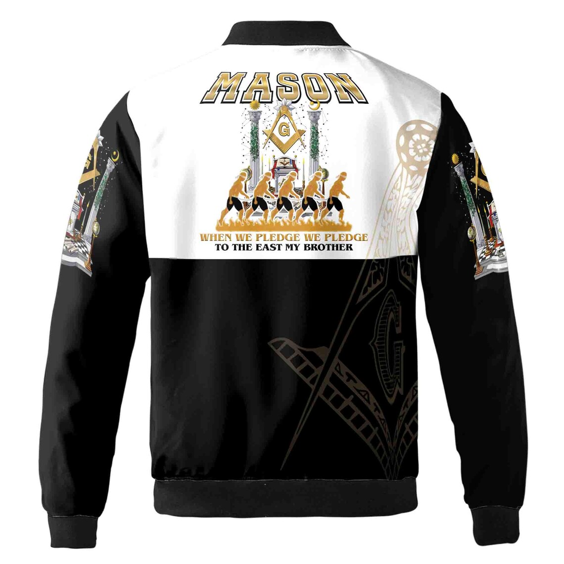 Customized The Harder The Road The More Skilled Mason Bomber Jacket (S-5XL)