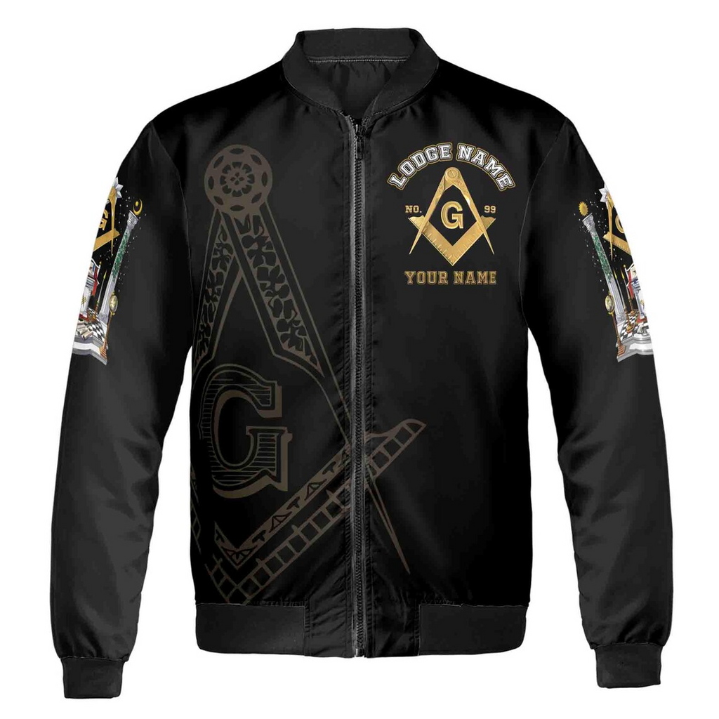 Customized The Harder The Road The More Skilled Mason Bomber Jacket (S-5XL)