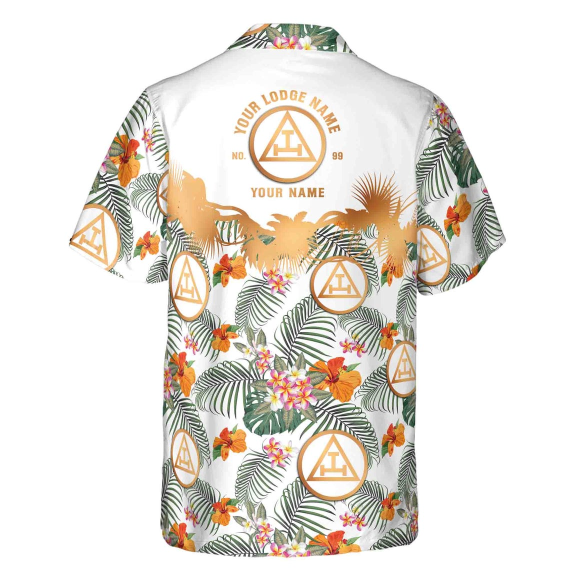 Customized Royal Arch Masonry Palm Leaf Hawaiian Shirts (S-5XL)