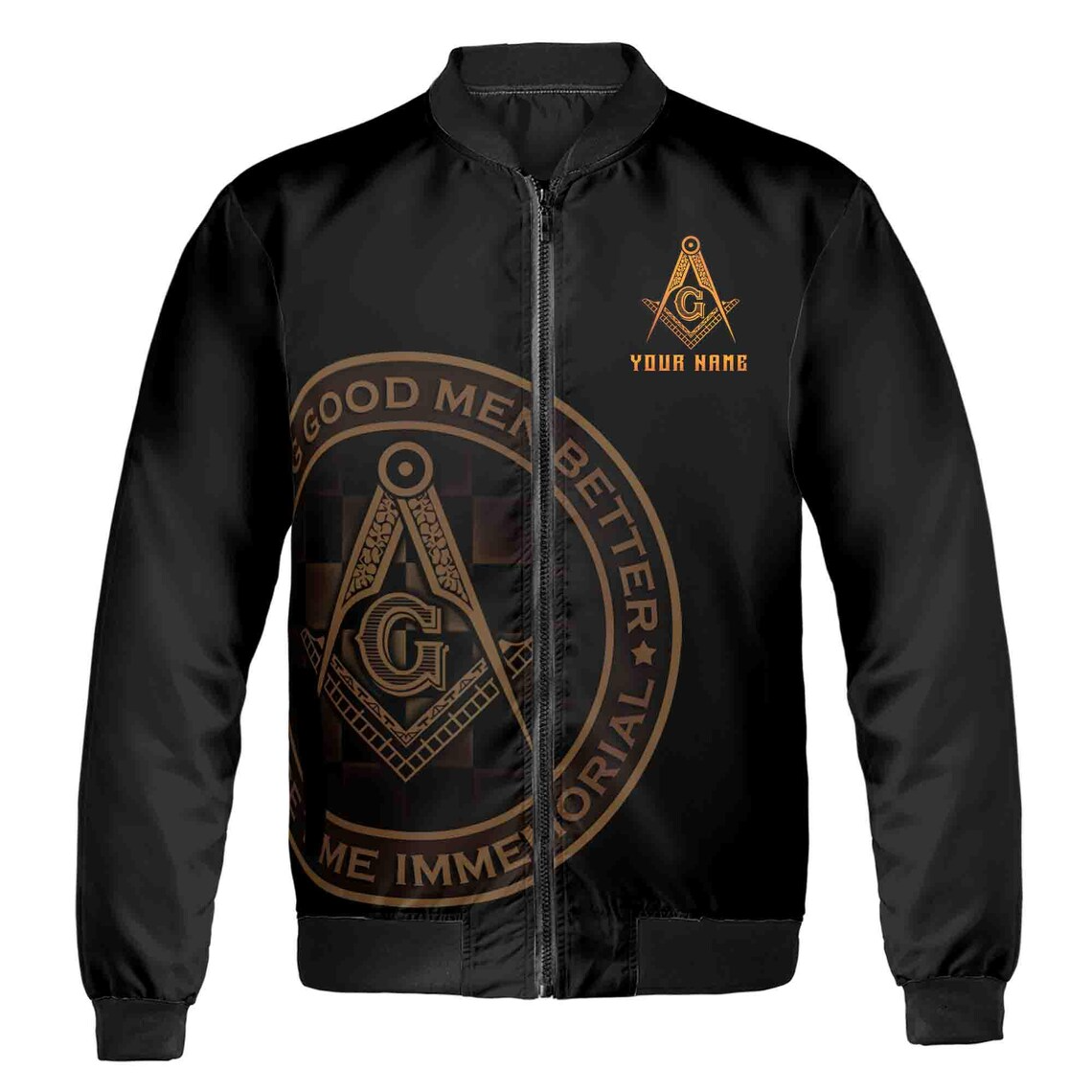 Personalized Making Good Men Better Masonic Lodge Bomber Jacket (S-5XL)