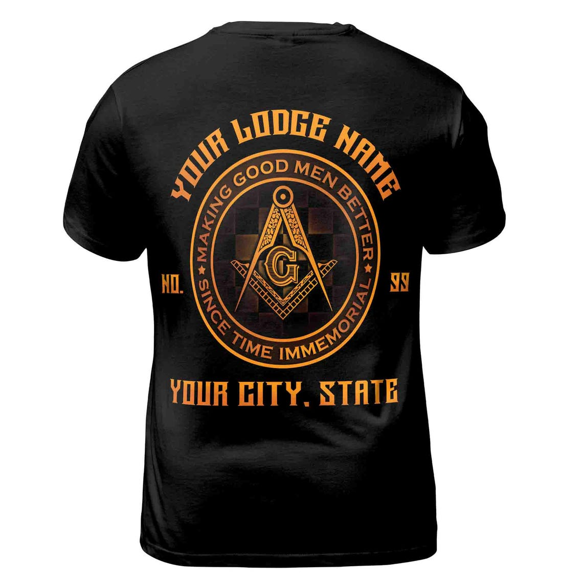 Personalized Making Good Men Better Masonic Lodge Men's 3D T-Shirt (S-5XL)