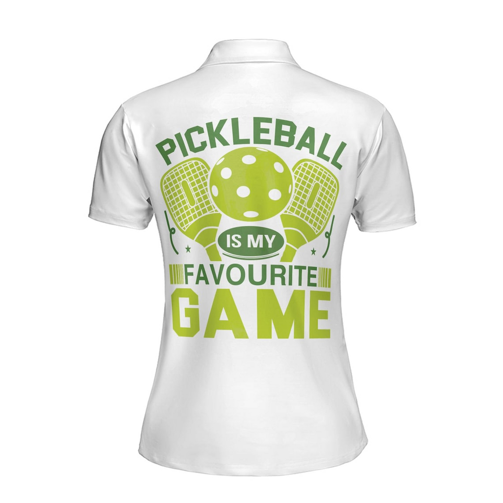 Custom Name Pickleball Is My Favourite Game Women's Polo Shirt (S-5XL)