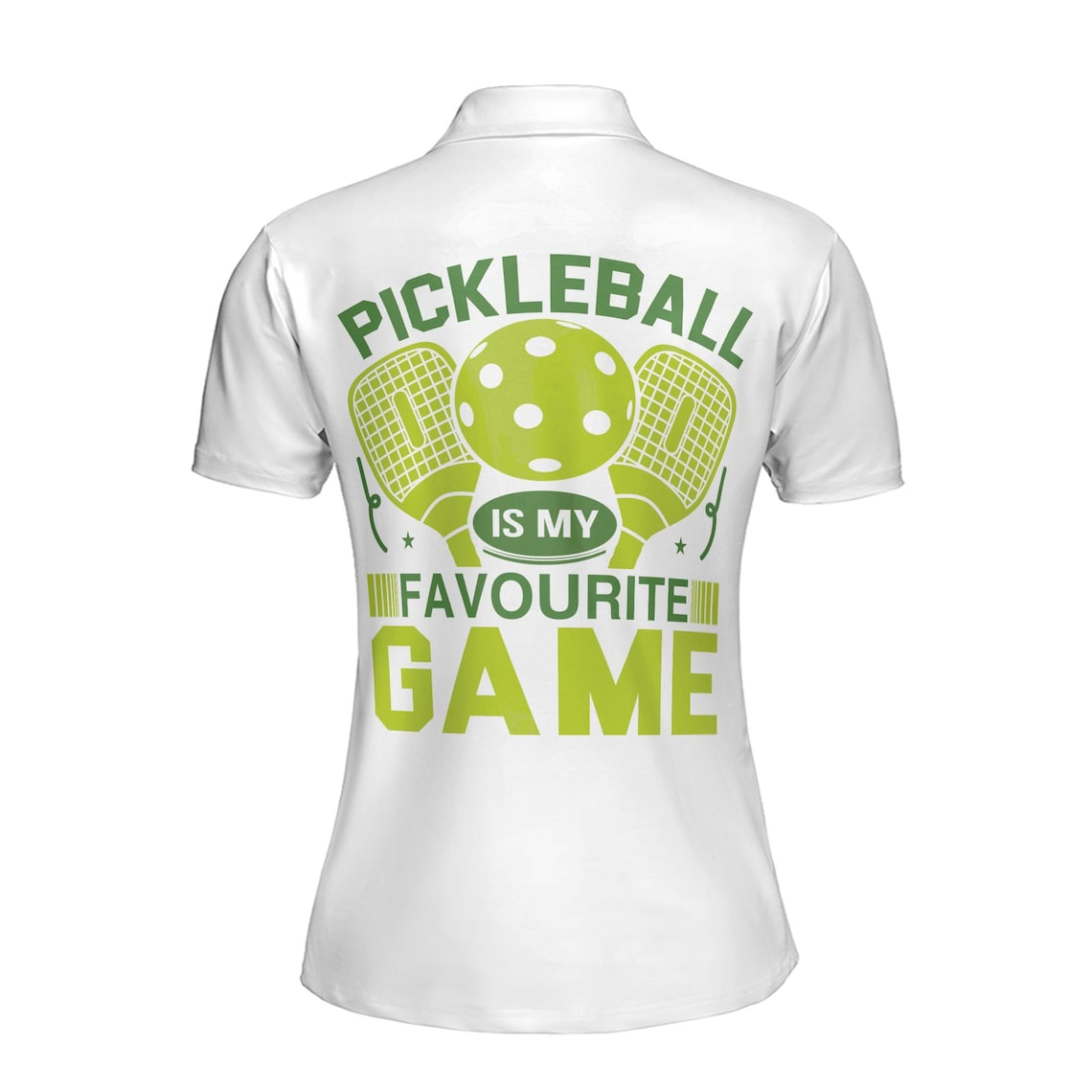 Custom Name Pickleball Is My Favourite Game Women's Polo Shirt (S-5XL)