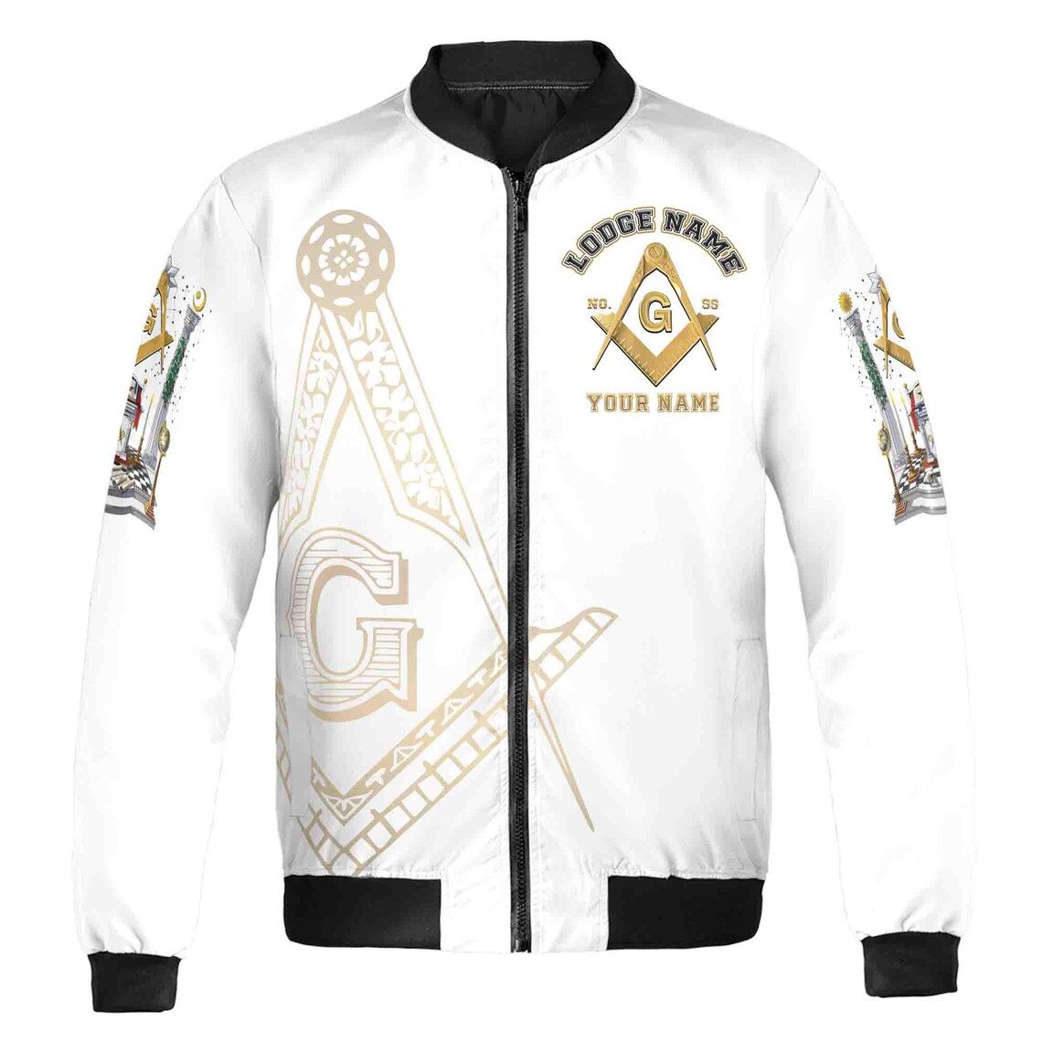 Customized The Harder The Road The More Skilled Mason Bomber Jacket (S-5XL)