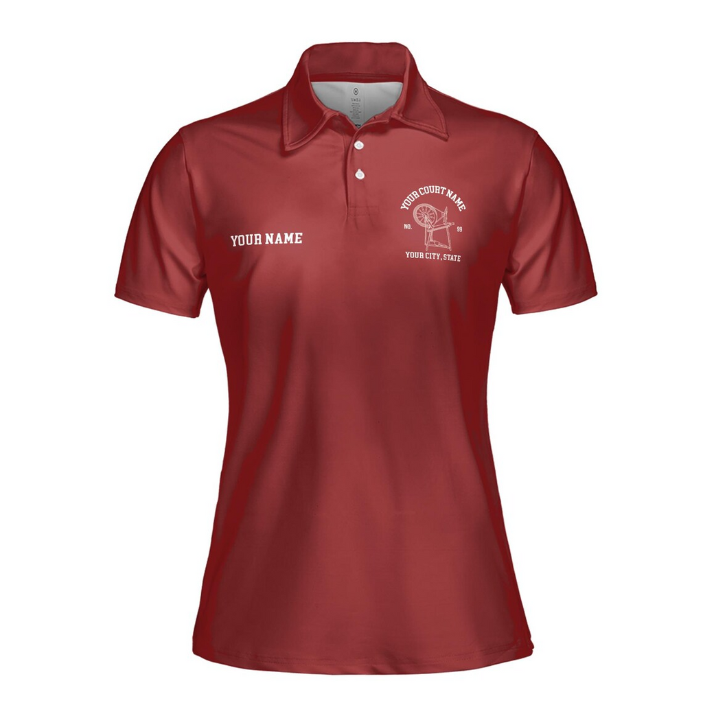 Personalized HOJ Heroines Of Jericho Maroon Women's Polo Shirt (S-5XL)