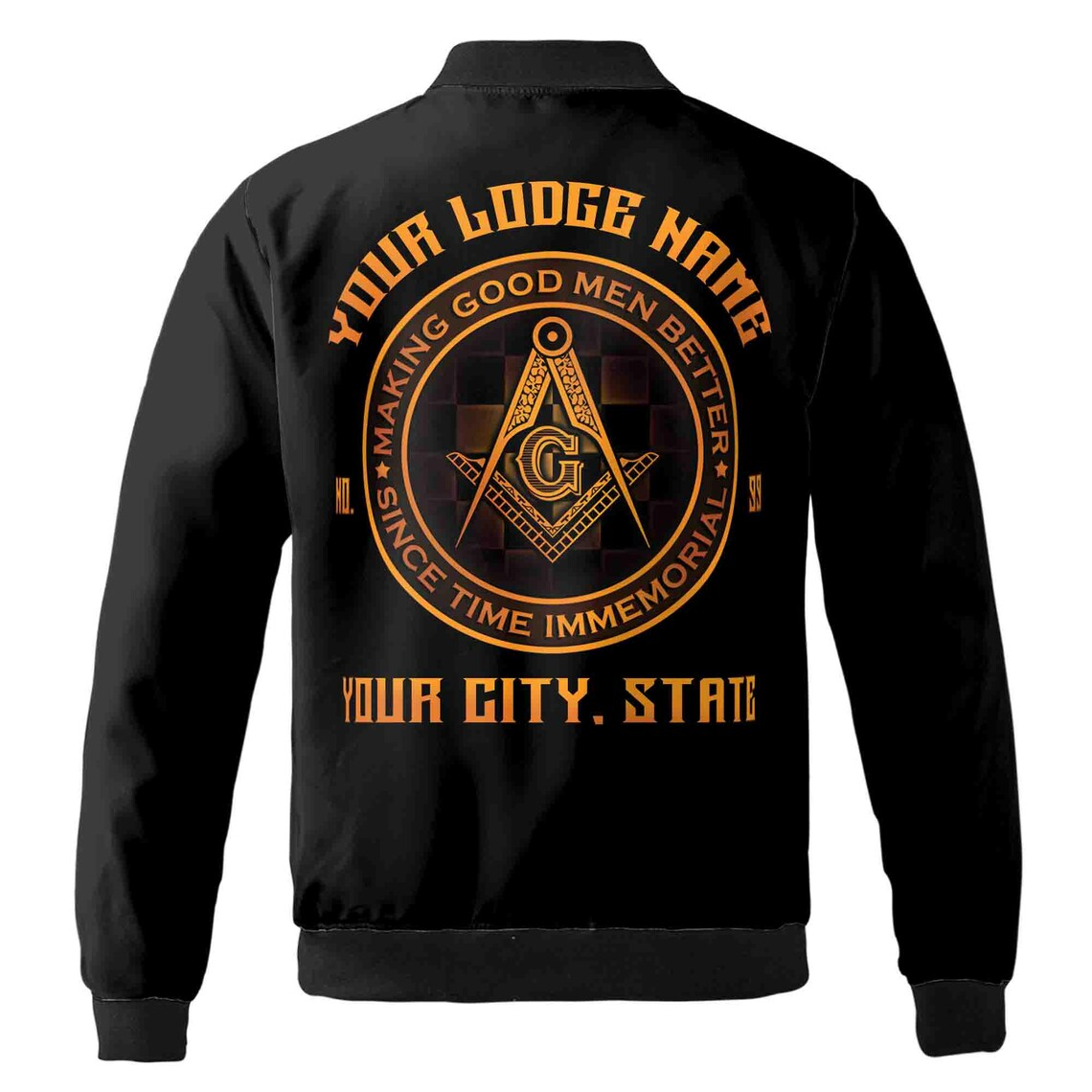 Personalized Making Good Men Better Masonic Lodge Bomber Jacket (S-5XL)
