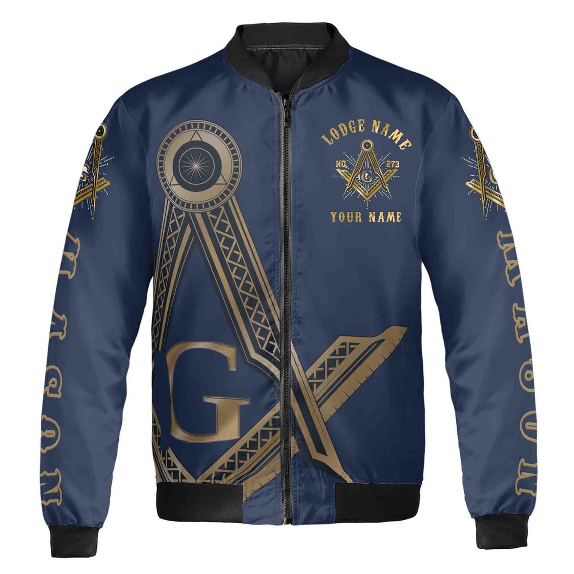 Customized The Harder The Road The More Skilled Mason Bomber Jacket (S-5XL)