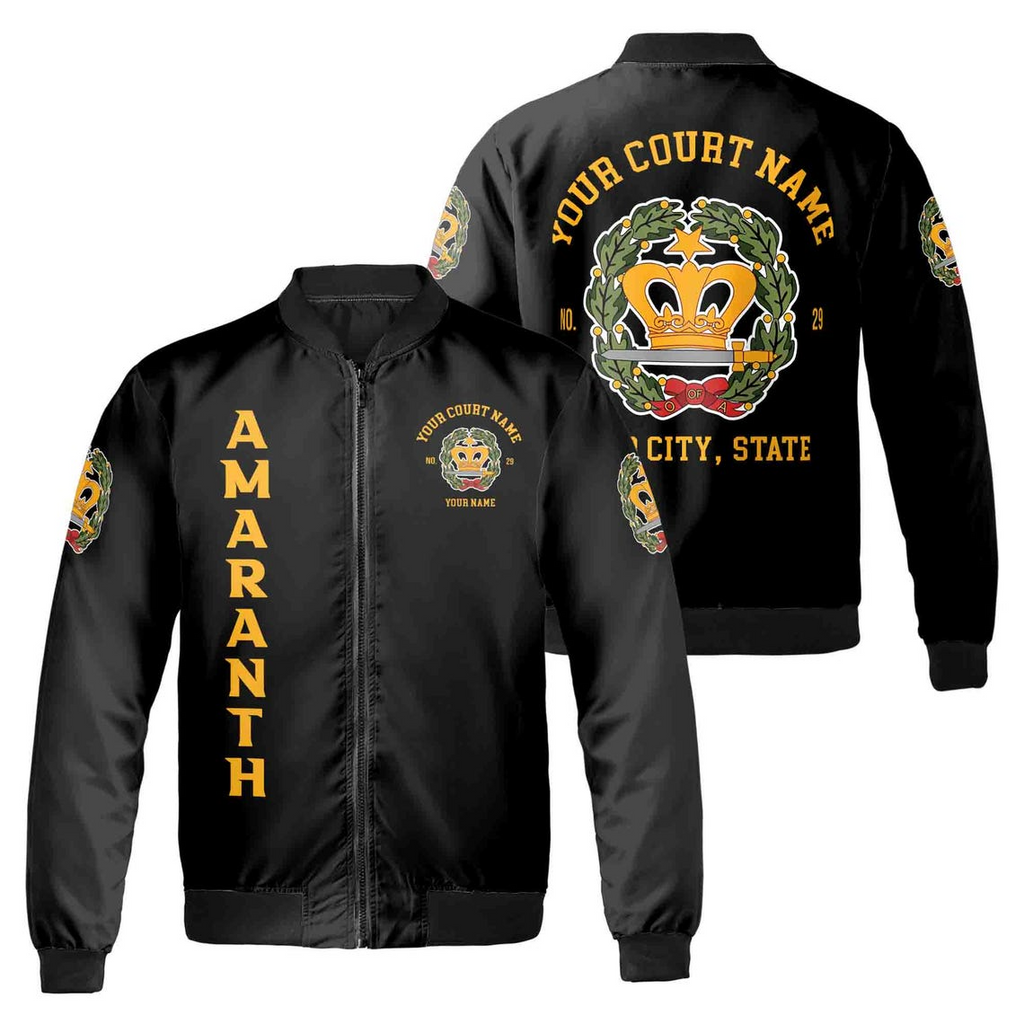 Customized Court Order of the Amaranth Emblem Unisex Bomber Jacket (S-5XL)