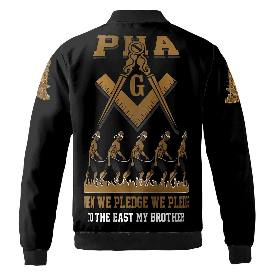 Customize Lodge Name, Name and Number Past Master PHA Bomber Jacket (S-5XL)
