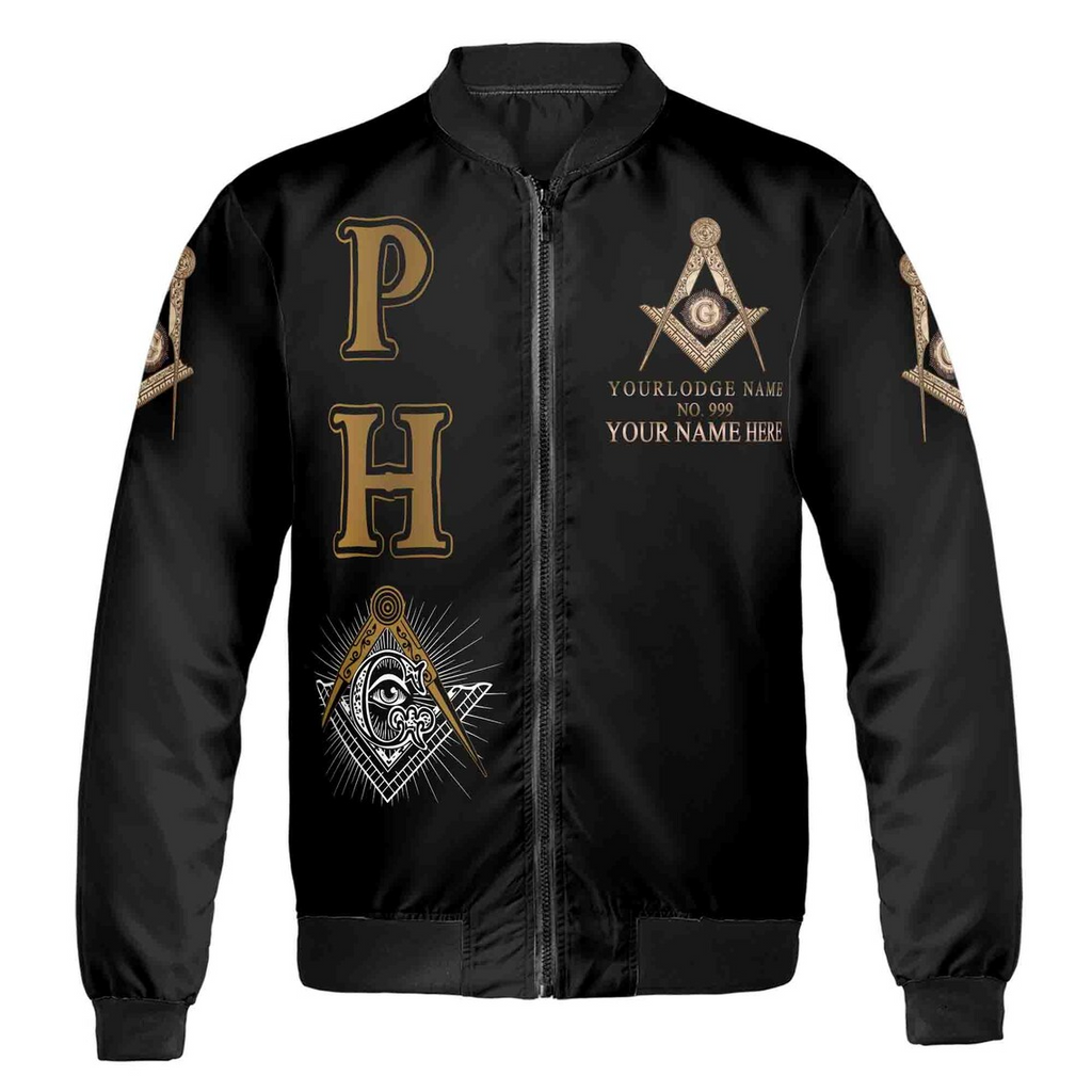 Customize Lodge Name, Name and Number PHA Bomber Jacket (S-5XL)