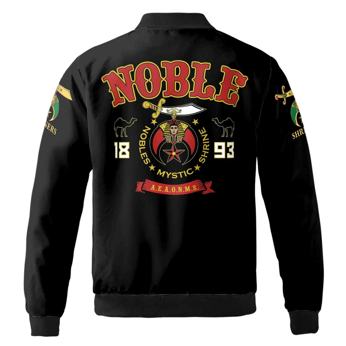 Customize Shriners Nobles Mystic Shrine 3D Bomber Jacket (S-5XL)