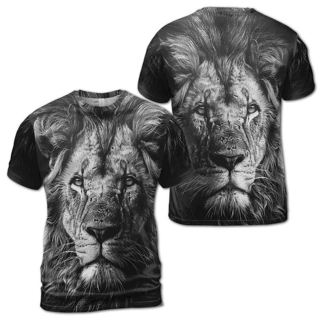Dark Lion Deep In Your Heart Men's 3D T-shirt S-5XL