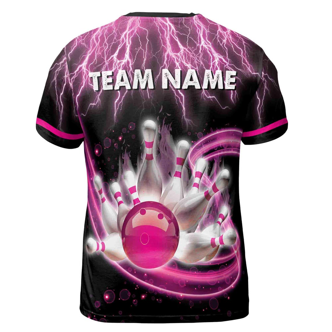 Custom Bowling Team T-Shirt: Funny Personalized Design 3D (S-5XL)
