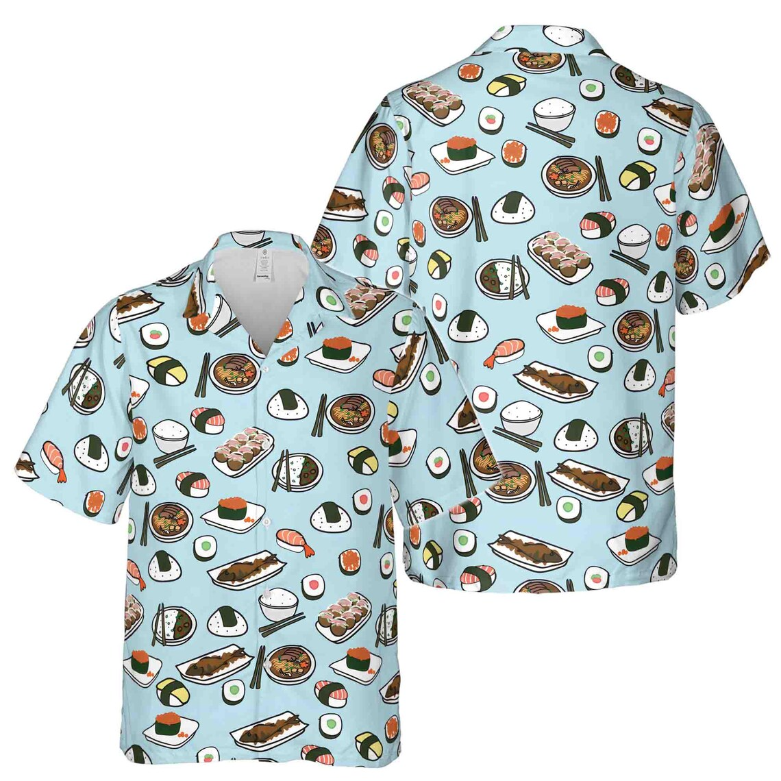 Funny Japanese Cuisine Sushi Japanese Food Hawaiian Shirts (S-5XL)