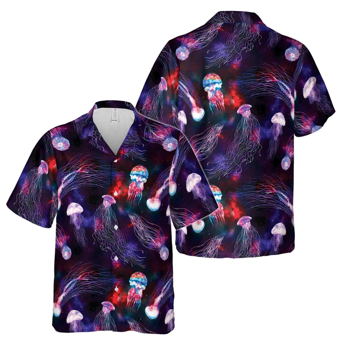 Vintage Galaxy Ocean Jellyfish Hawaiian Shirts (S-5XL)