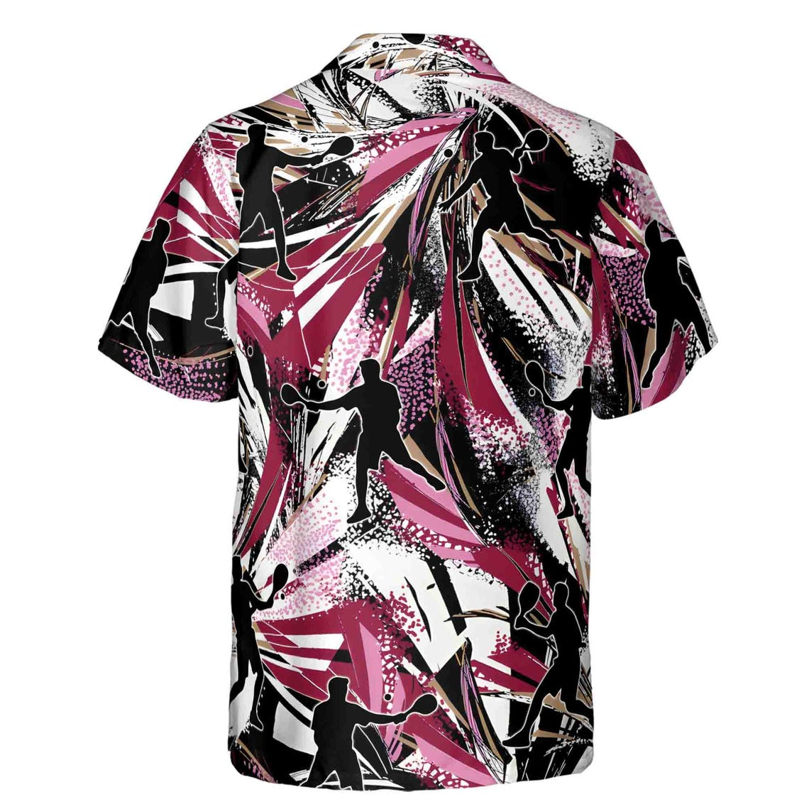 Colorful Abstract Pattern Pickleball Player Hawaiian Shirts (S-5XL)