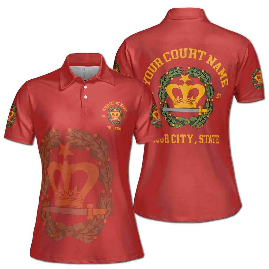 Personalized Order of Amaranth Mason Ladies Women's Polo Shirt S-5XL