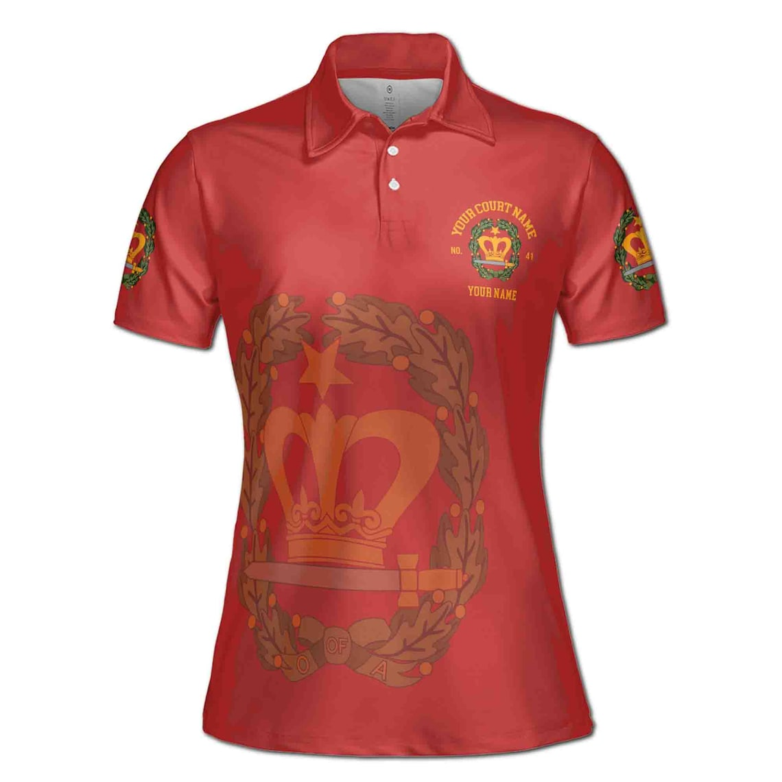 Personalized Order of Amaranth Mason Ladies Women's Polo Shirt S-5XL