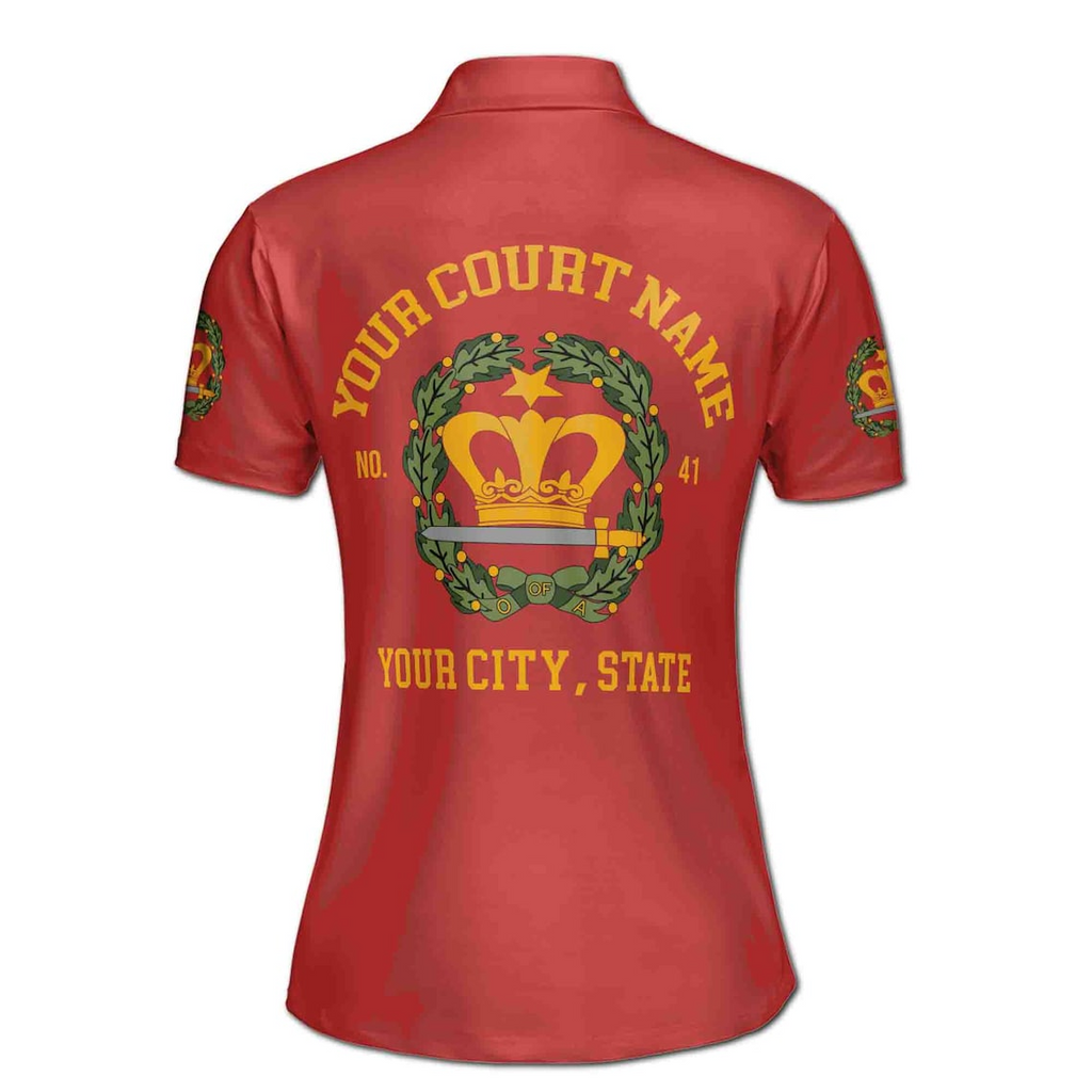 Personalized Order of Amaranth Mason Ladies Women's Polo Shirt S-5XL