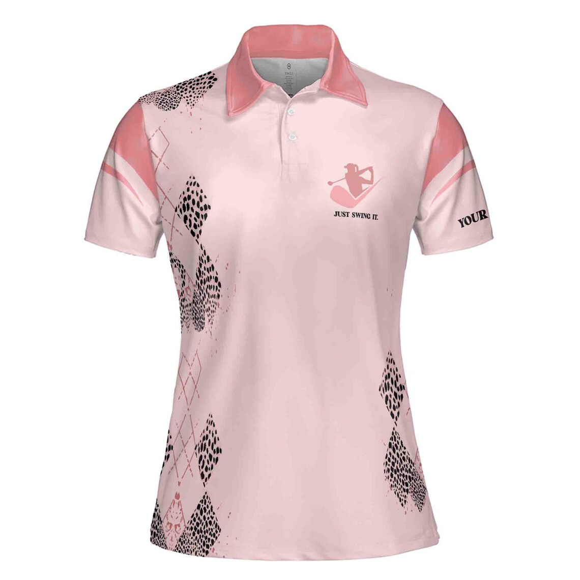 Weekend Forecast Golfing and Drinking Custom Golf Team Women Polo (S-5XL)