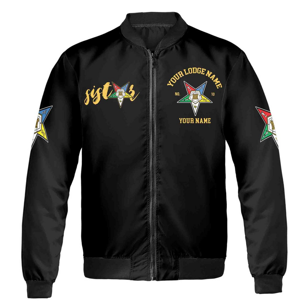 Custom Name Chapter Name OES Sassy and Classy Unisex Bomber Jacket (S-5XL)