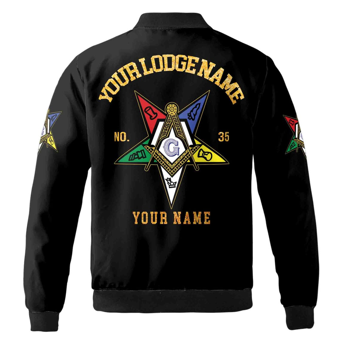Order Of The Eastern Star OES Masonic Unisex Bomber Jacket (S-5XL)