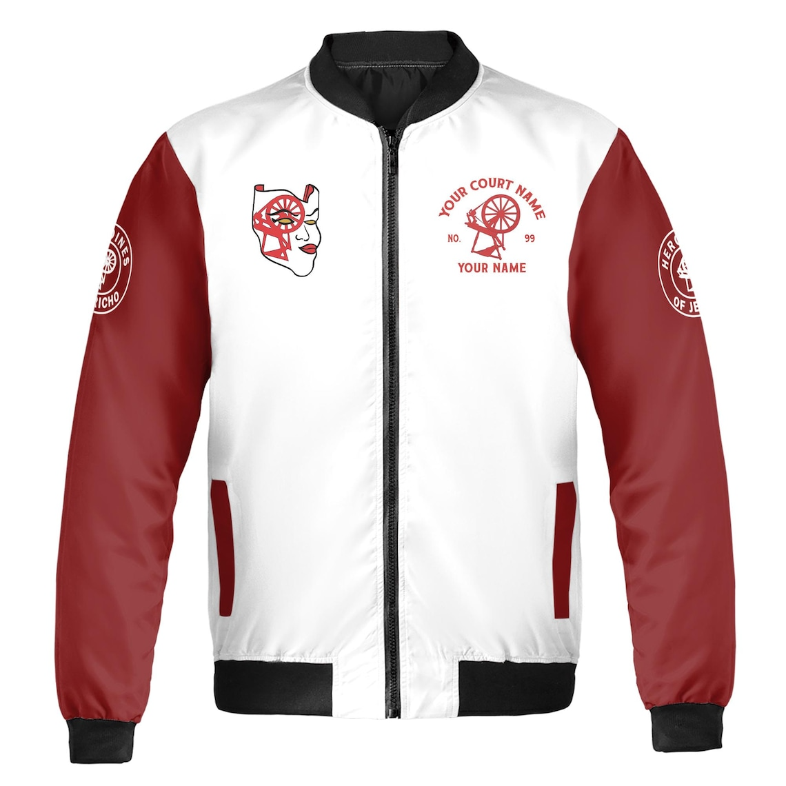 Customizable Freemasonry Bomber Jacket: Lodge Name & Number 357 Prince Hall Mason