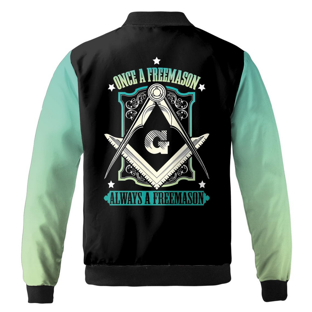 Personalized Merry Christmas Masonic Xmas Is Coming Freemasonry Bomber Jacket (S-5XL)