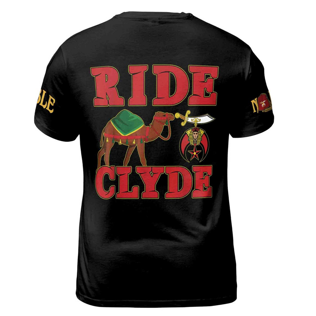 Custom Your Name, Temple Noble Shriners Ride Clyde Came 3D T-shirt Size S-5XL