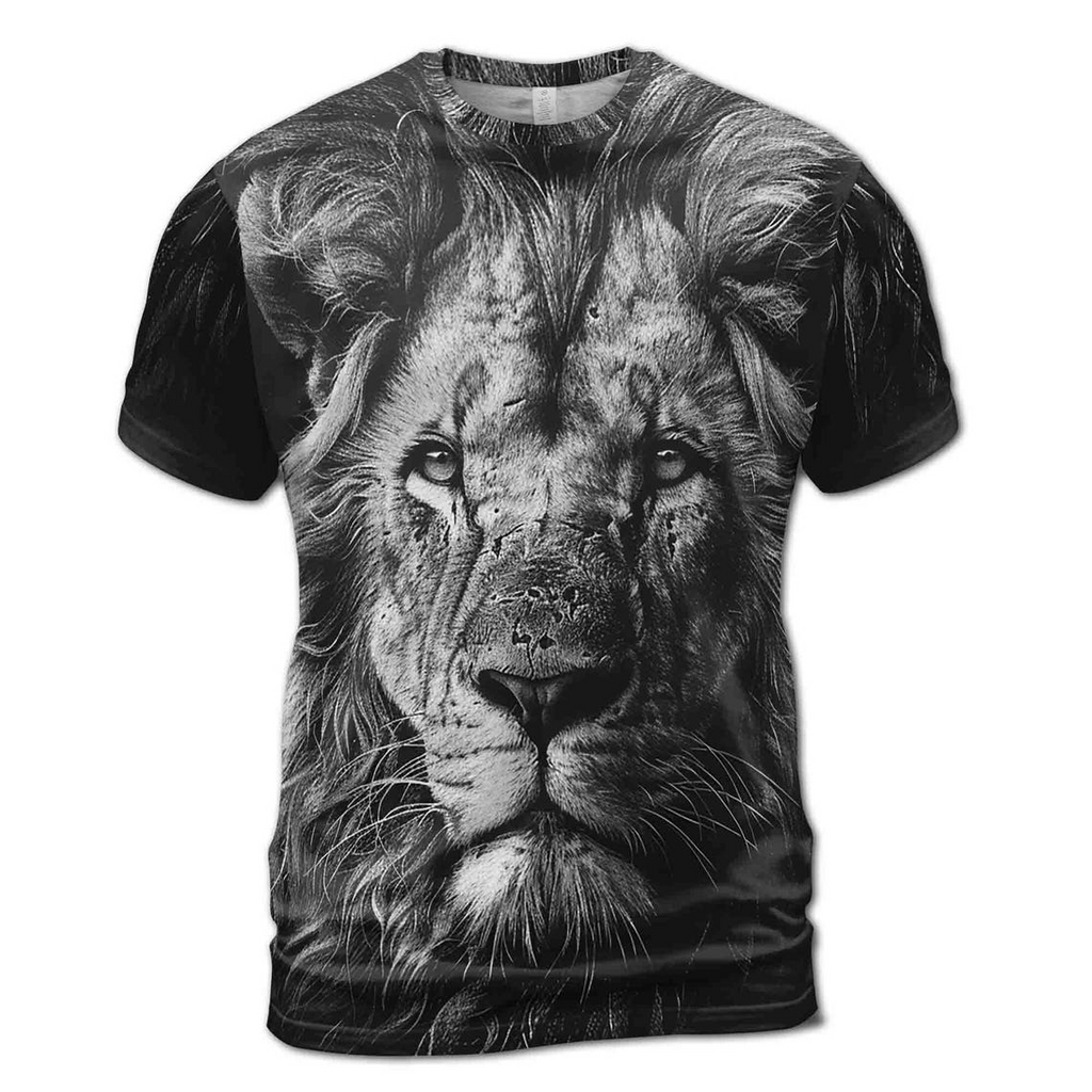 Dark Lion Deep In Your Heart Men's 3D T-shirt S-5XL