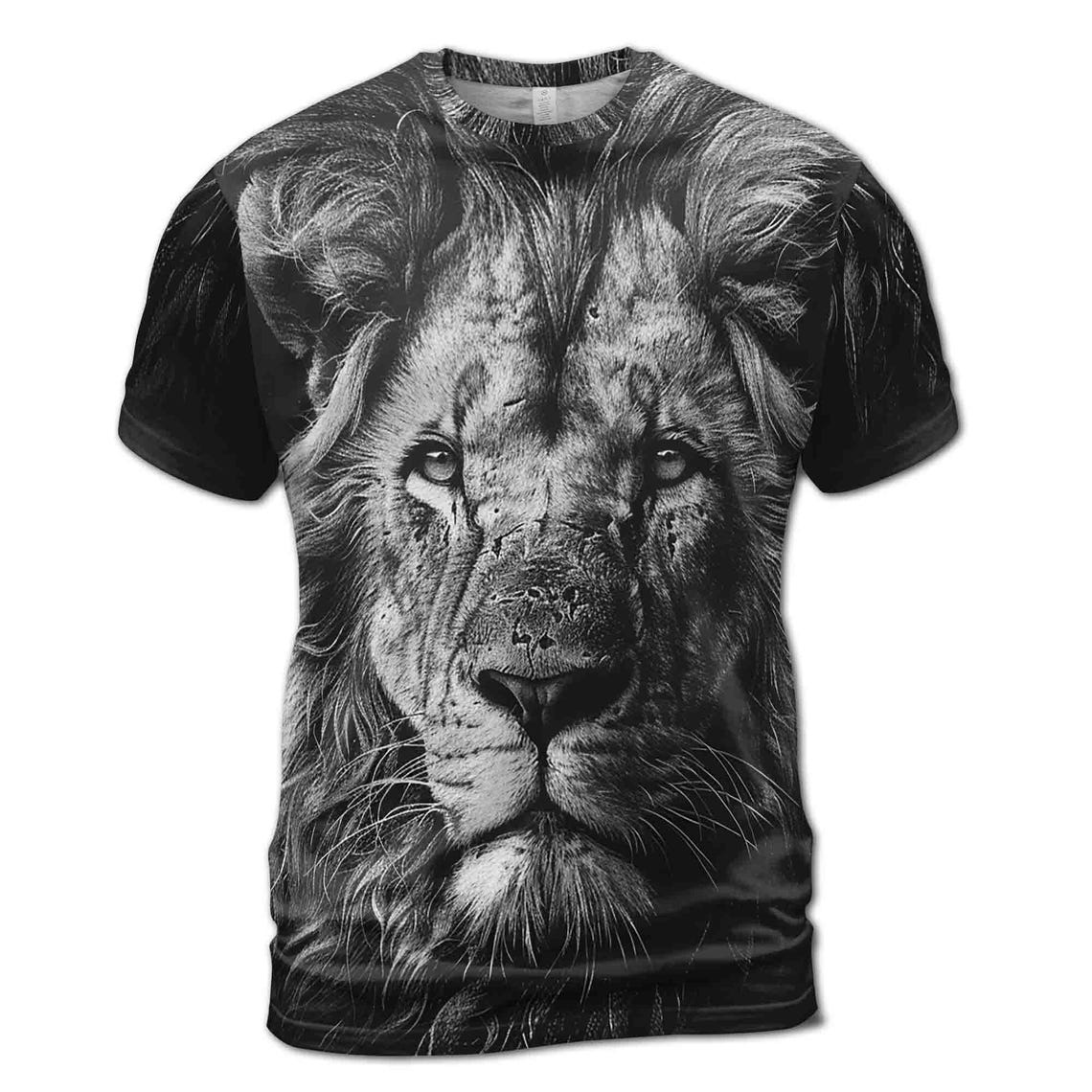 Dark Lion Deep In Your Heart Men's 3D T-shirt S-5XL