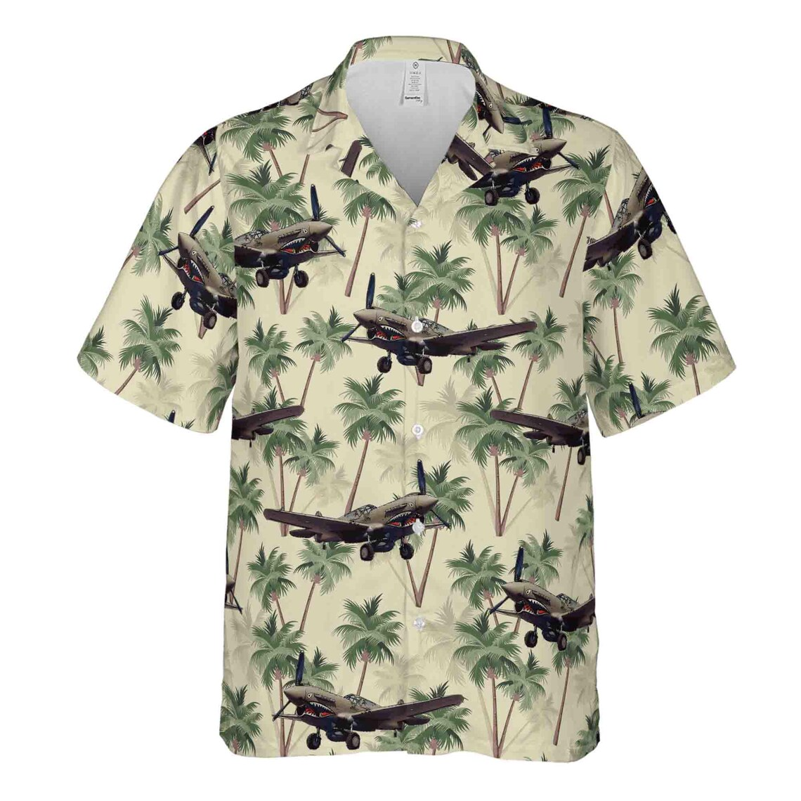 Retro Airplane Hawaii Palm Tree Hawaiian Shirts (S-5XL)