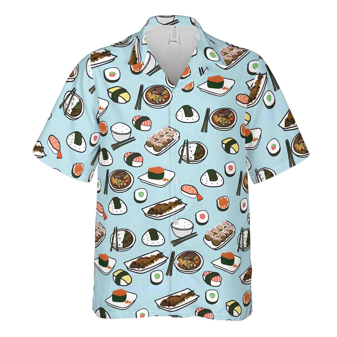 Funny Japanese Cuisine Sushi Japanese Food Hawaiian Shirts (S-5XL)