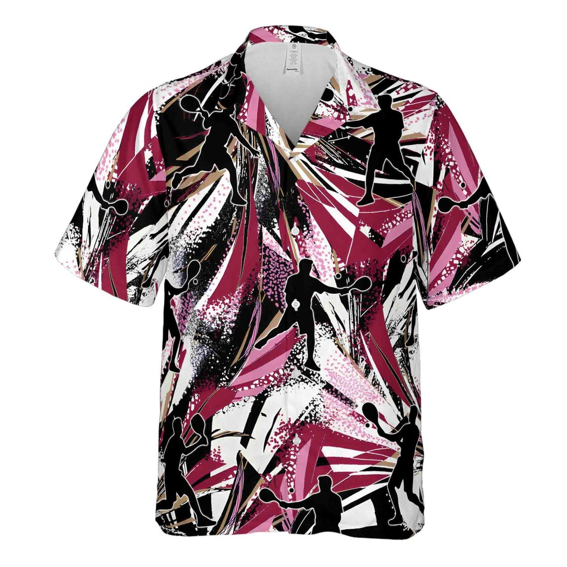 Colorful Abstract Pattern Pickleball Player Hawaiian Shirts (S-5XL)