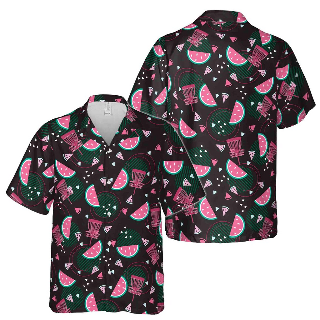 Pinky Love Watermelon Disc Golf Hawaiian Shirts (S-5XL)