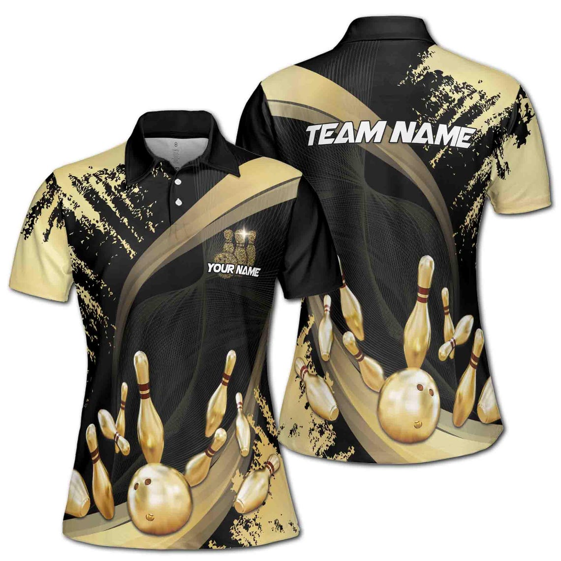 Customized Bowling Ball Golden Time To Play Bowling (S-5XL)