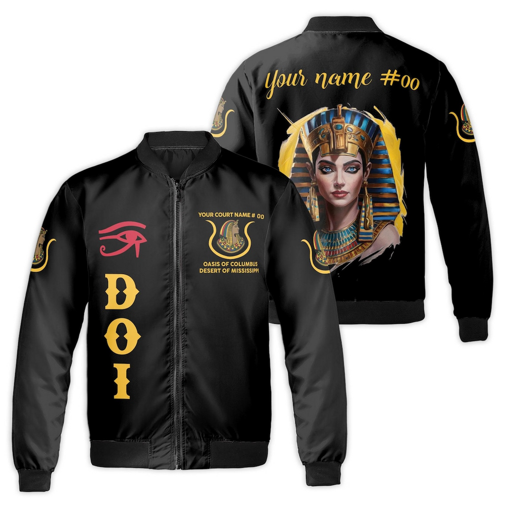 Personalized Daughters of Isis Lady Shriner DOI Bomber Jacket (S-5XL)