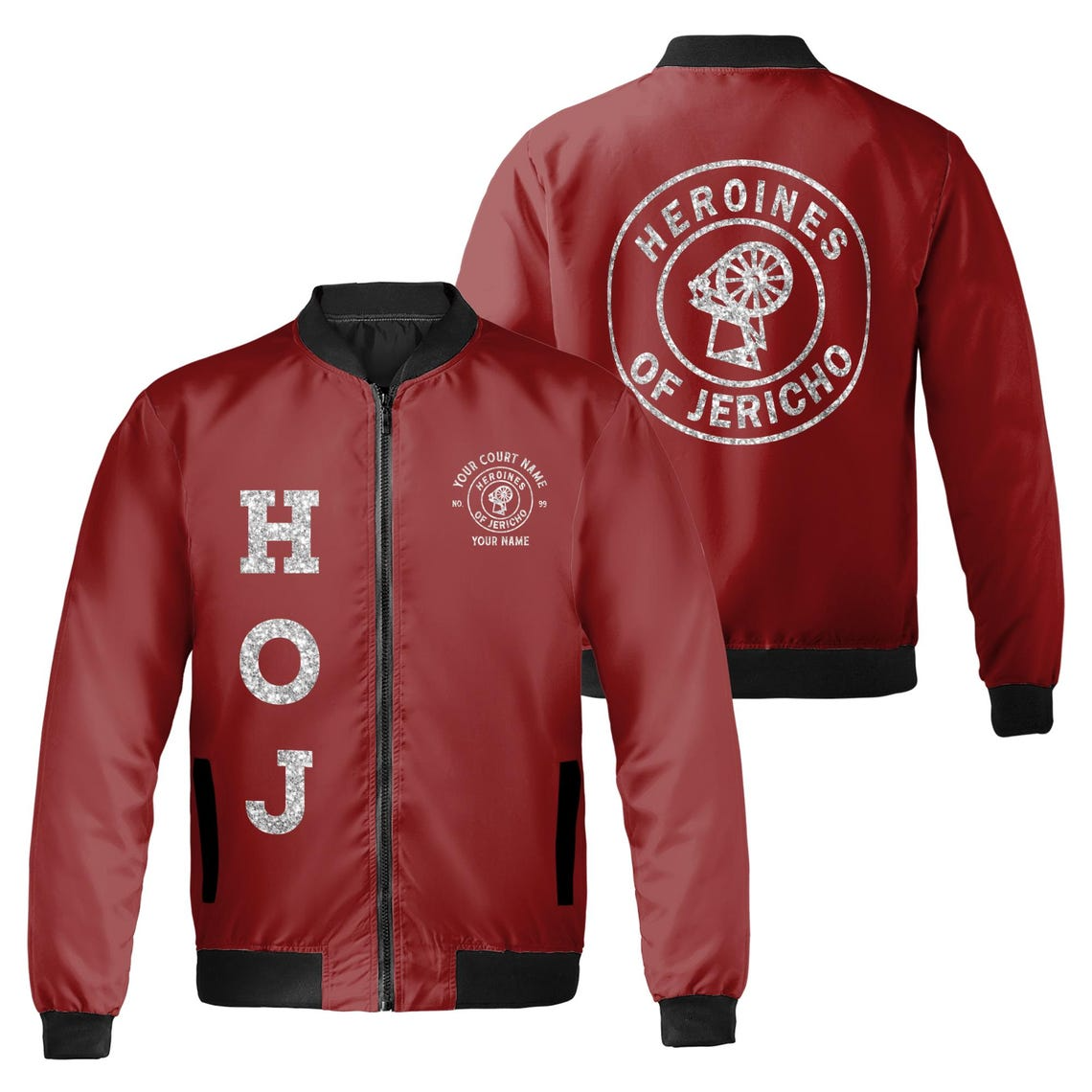 Custom Name Heroines of Jericho HOJ Bomber Jacket (S-5XL)