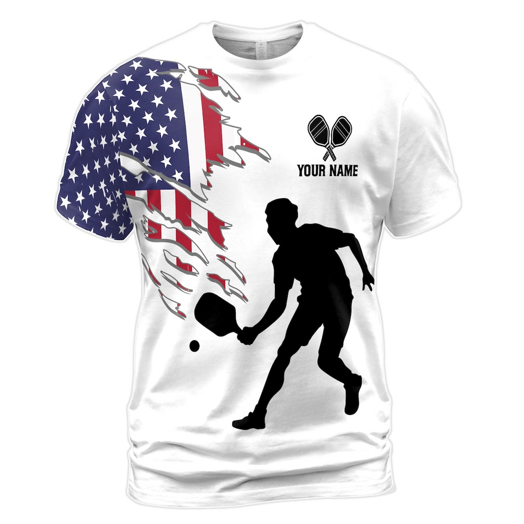 Custom Name Why I Lose At Pickleball 3D Men's T-shirt S-5XL