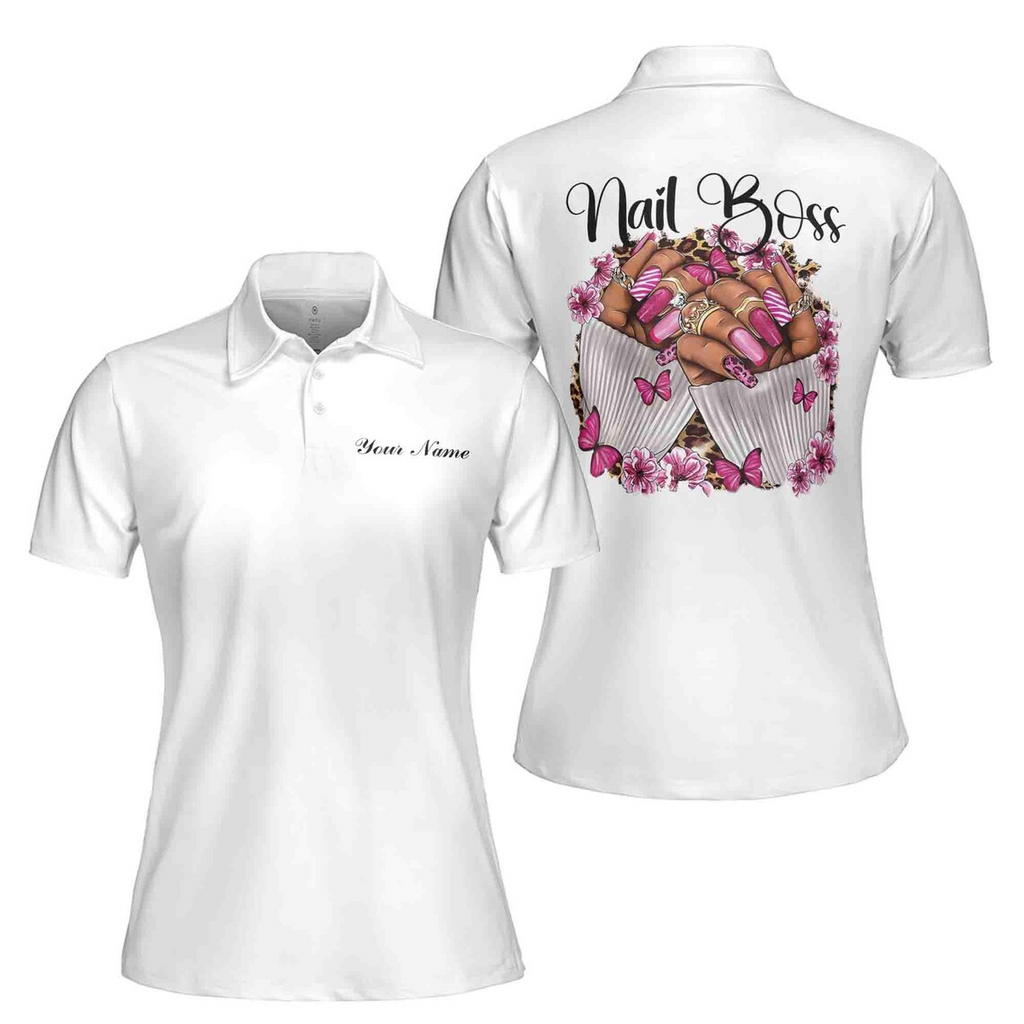 Custom Name Nail Boss Women's Polo (S-5XL)