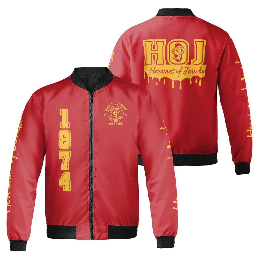 Custom Name Heroines Of Jericho 1874 HOJ Bomber Jacket (S-5XL)