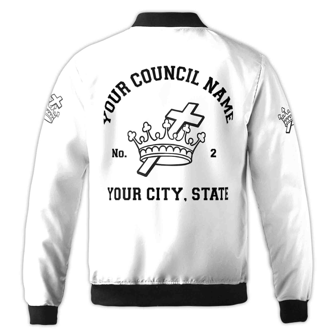 Customize Name Freemasonry Lady Knights Templar Freemasonry Bomber Jacket (S-5XL)