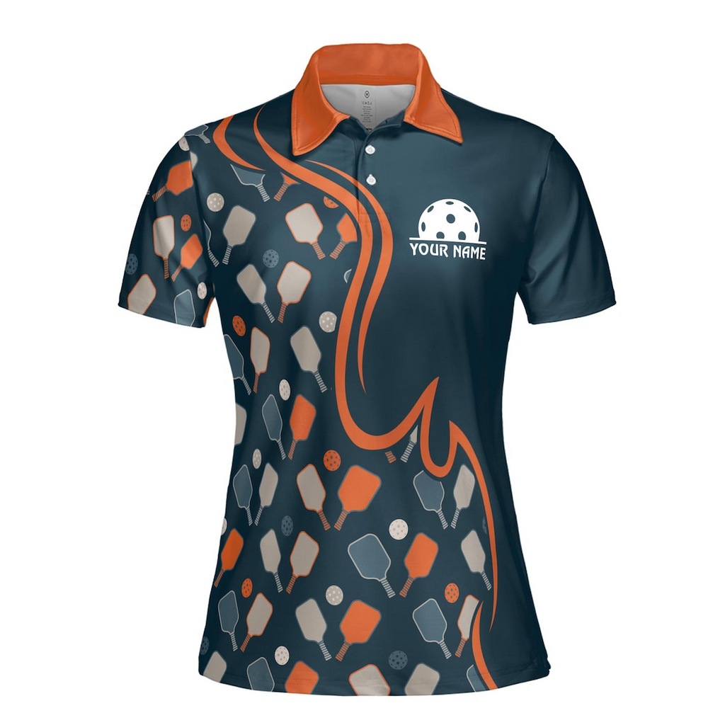 Personalized Pickleball Paddles Pattern Women's Polo Shirt (S-5XL)