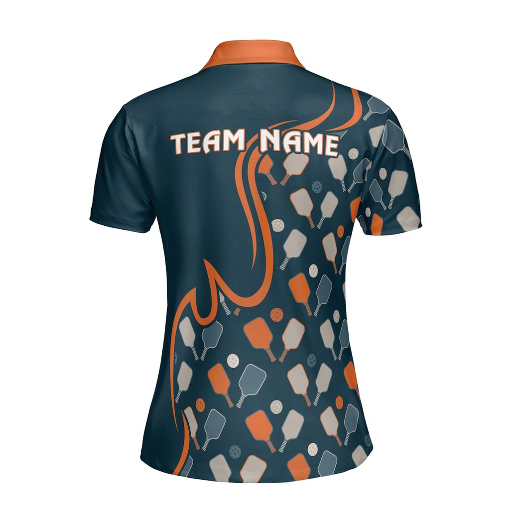 Personalized Pickleball Paddles Pattern Women's Polo Shirt (S-5XL)